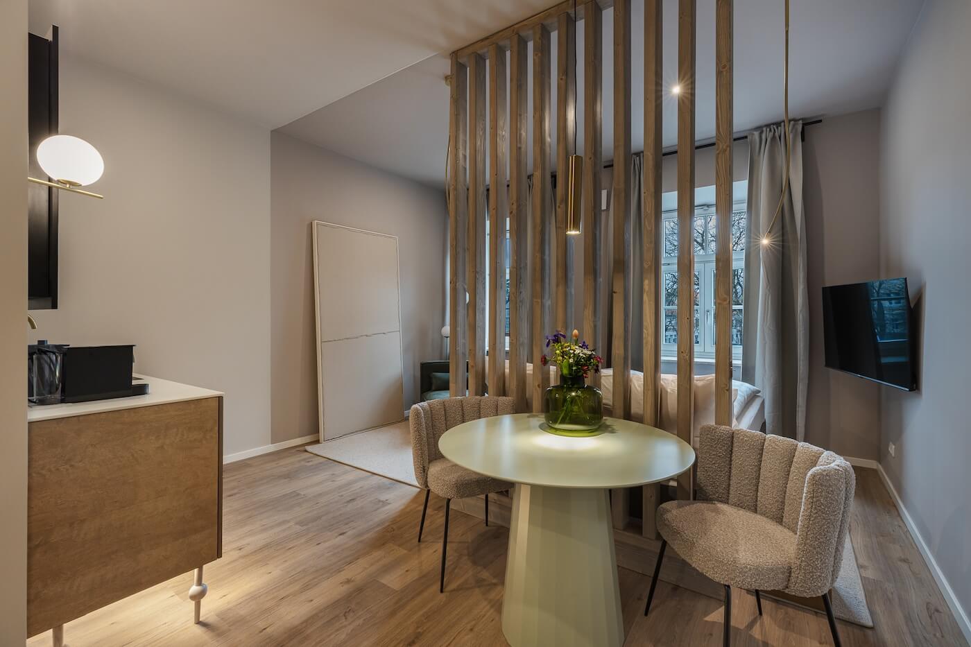 kalm.stay design aparthotel München Deluxe Doppelzimmer