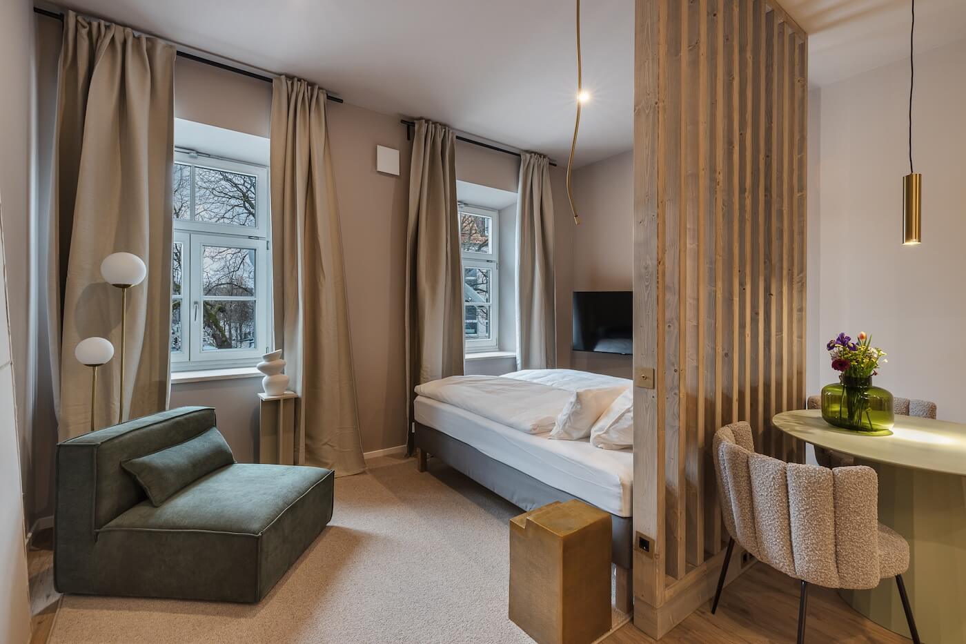kalm.stay design aparthotel München Deluxe Doppelzimmer