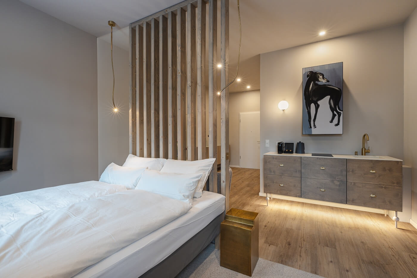 kalm.stay design aparthotel München Deluxe Doppelzimmer