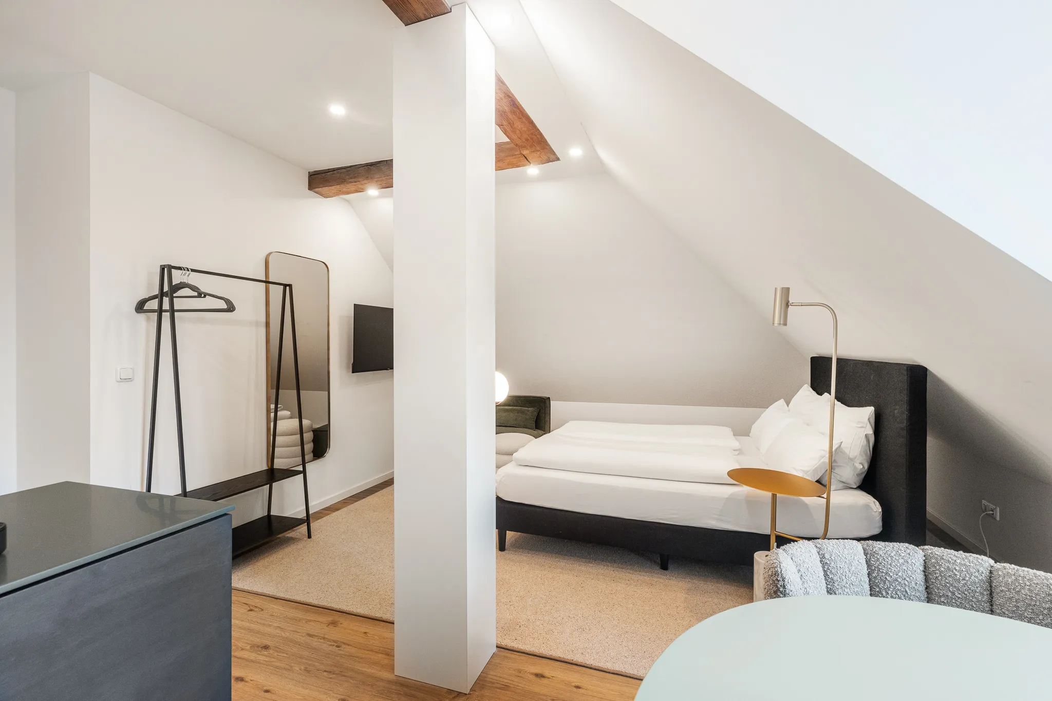 Aparthotel München Kalm Stay kleine Dachgeschoss Ecksuite
