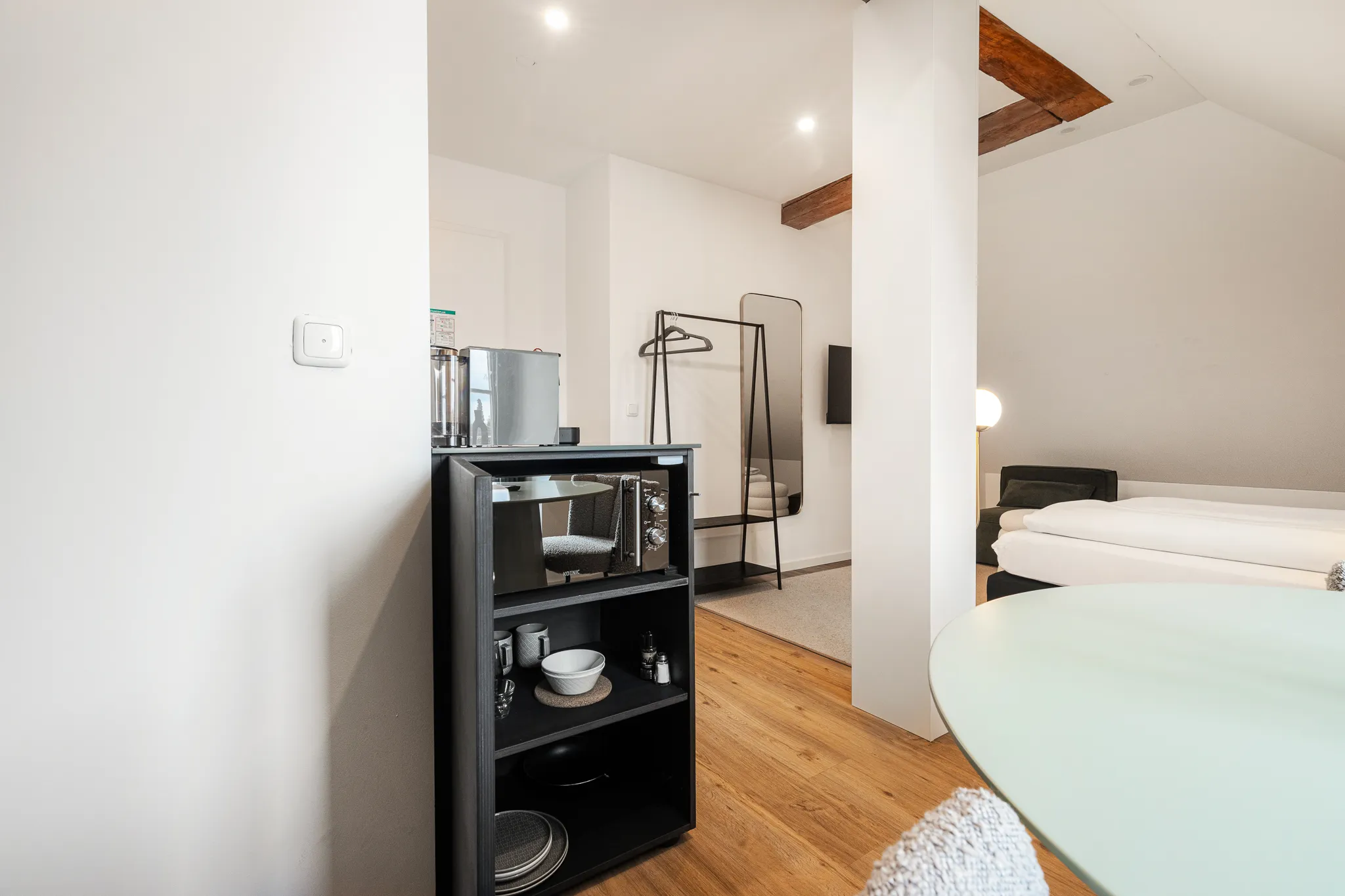 Aparthotel München Kalm Stay kleine Dachgeschoss Ecksuite